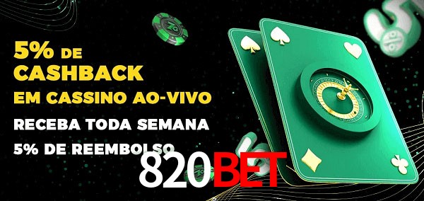 Promoções do cassino ao Vivo 820bet